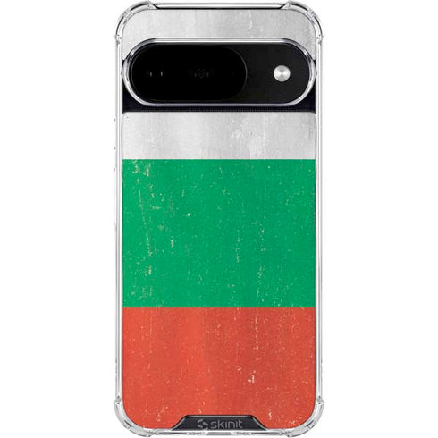 Bulgarian Flag Distressed Google Pixel 10 Clear Case